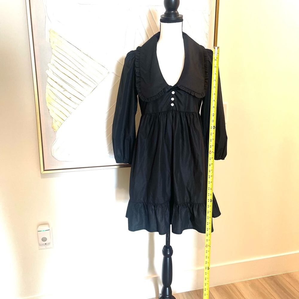 Black Dress with Peter Pan Collar